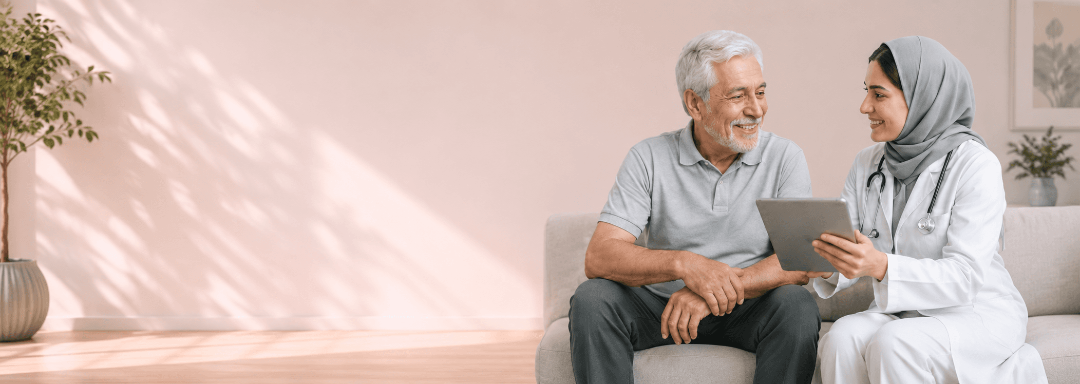 تیم متخصص کاگمو در حال مشاوره با بیمار